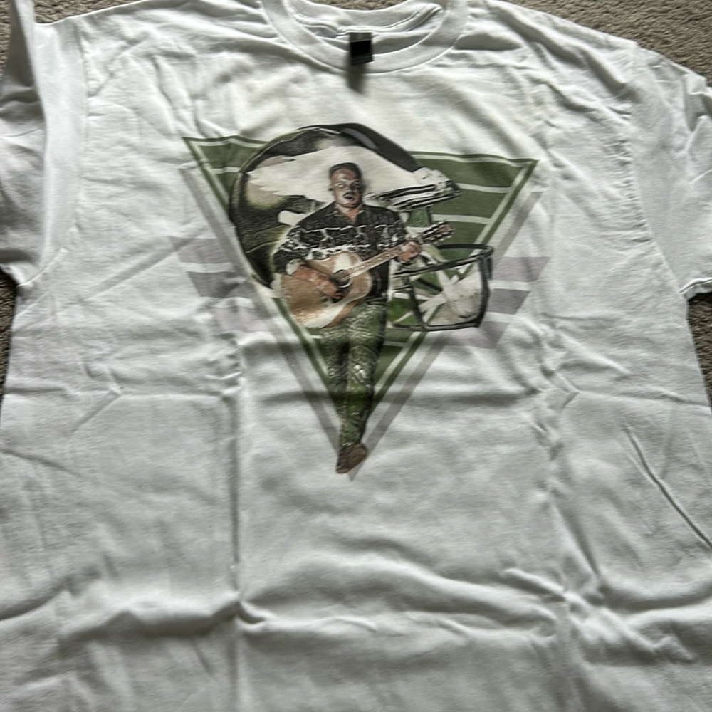 White Zach Bryan eagles tee